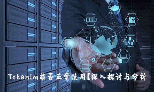 Tokenim能否正常使用？深入探讨与分析