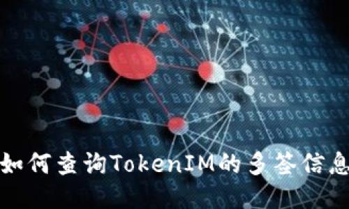 如何查询TokenIM的多签信息
