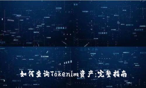 如何查询Tokenim资产:完整指南