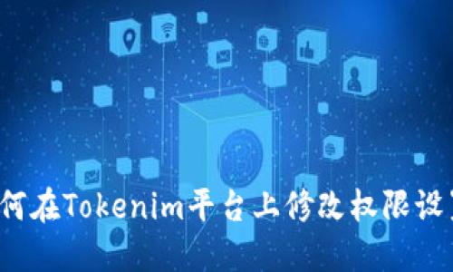 如何在Tokenim平台上修改权限设置?